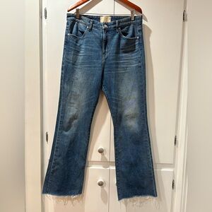 CQY Stylish Blue Woman Bootcut Jeans 32